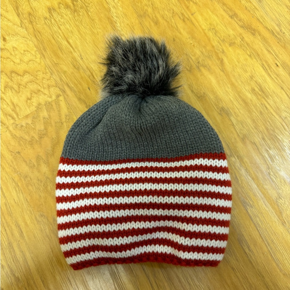Panache Striped Knit Beanie Hat Winter One Size